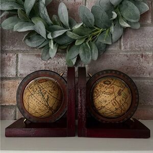 World Globe Bookends